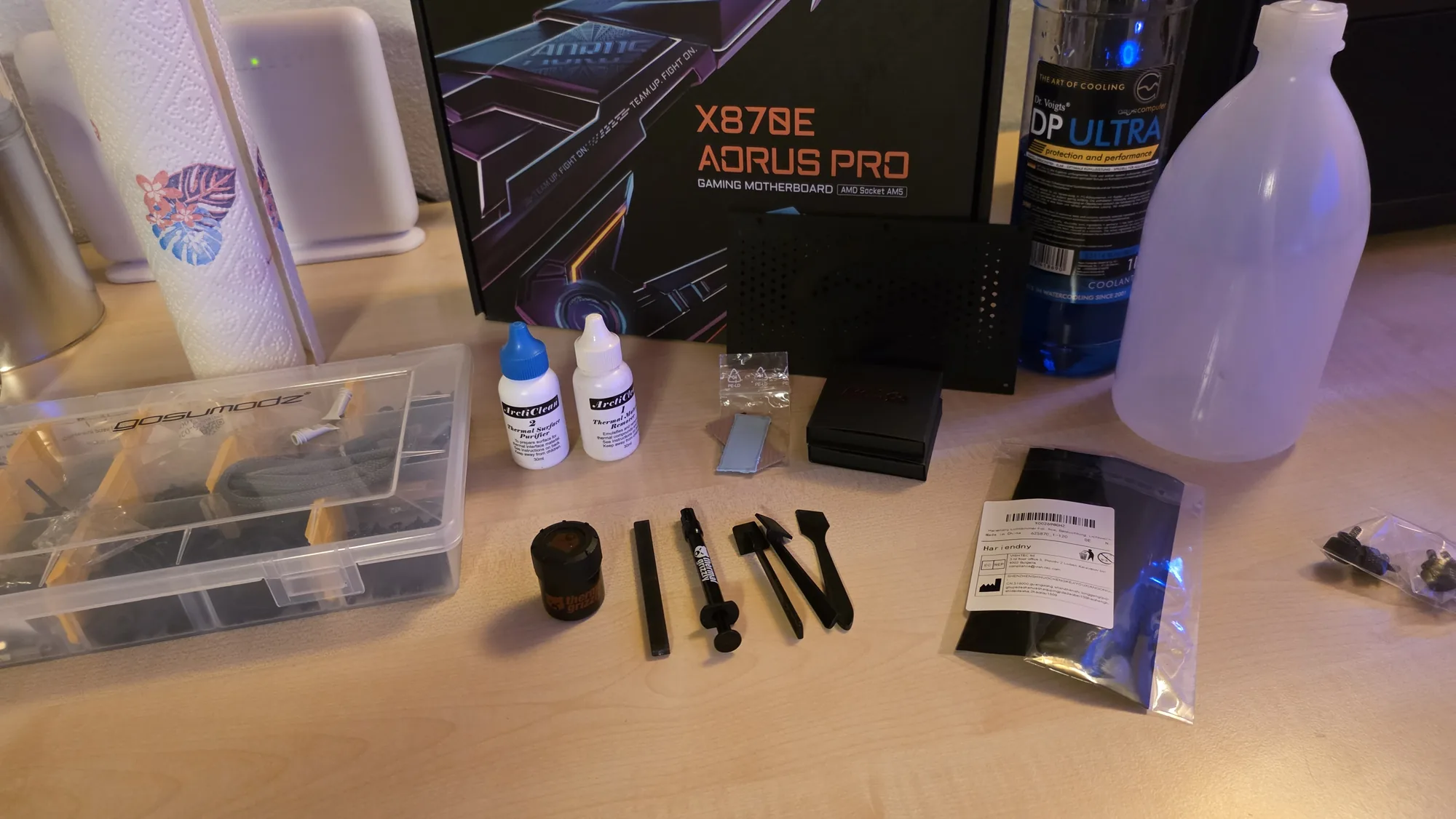 Komponenten für den Wechsel auf das ASUS Creator-Mainboard