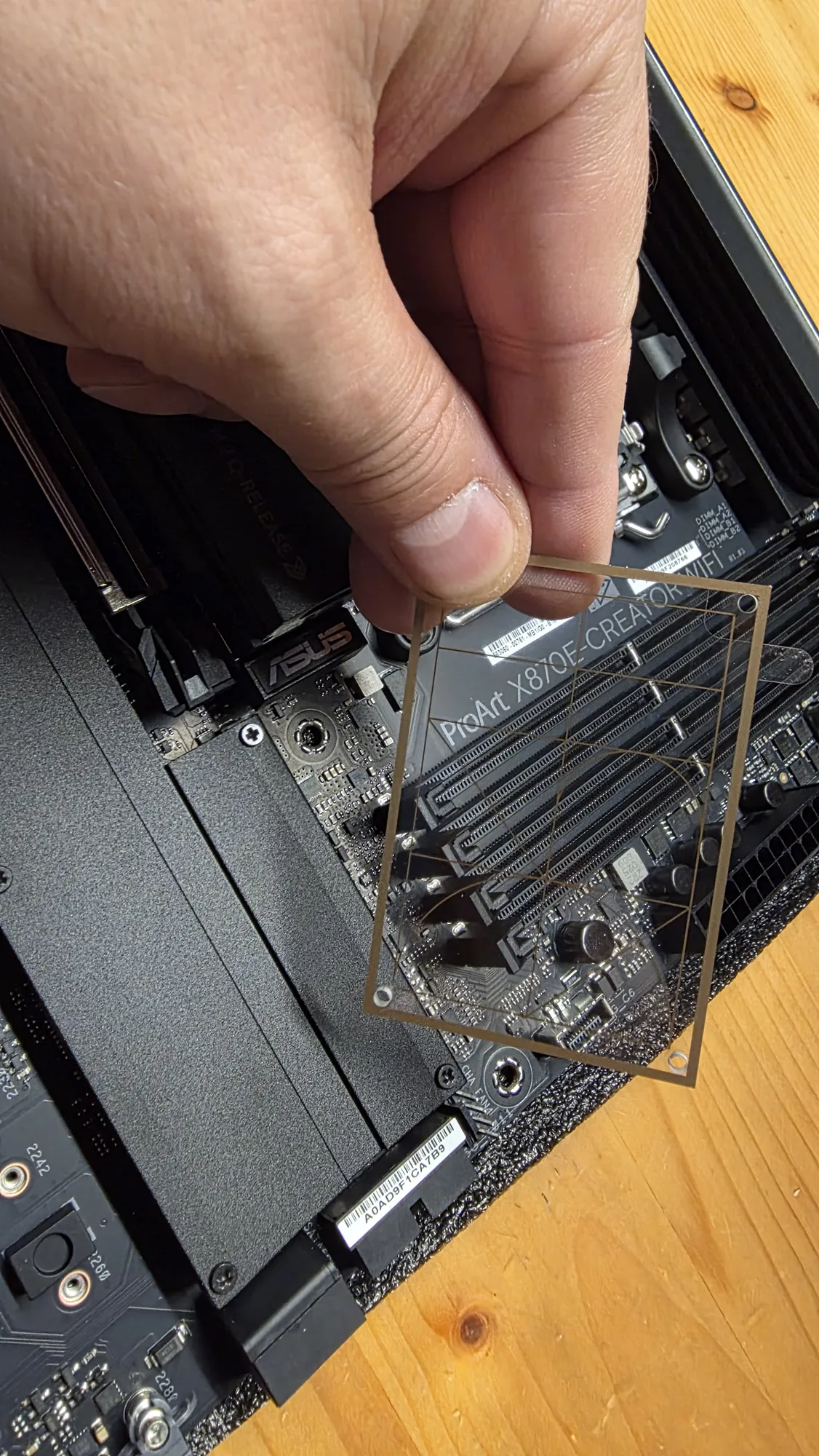 Umbau auf ASUS Creator, Ryzen 7 9850X3D und GeForce RTX 5070 Ti: Aufnahme 047