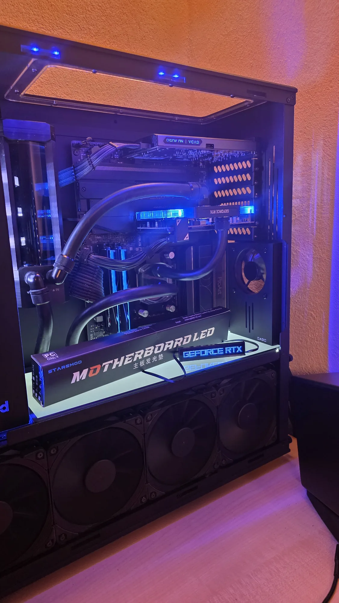 Aktuelles System mit wassergekühlter GeForce RTX 5070 Ti