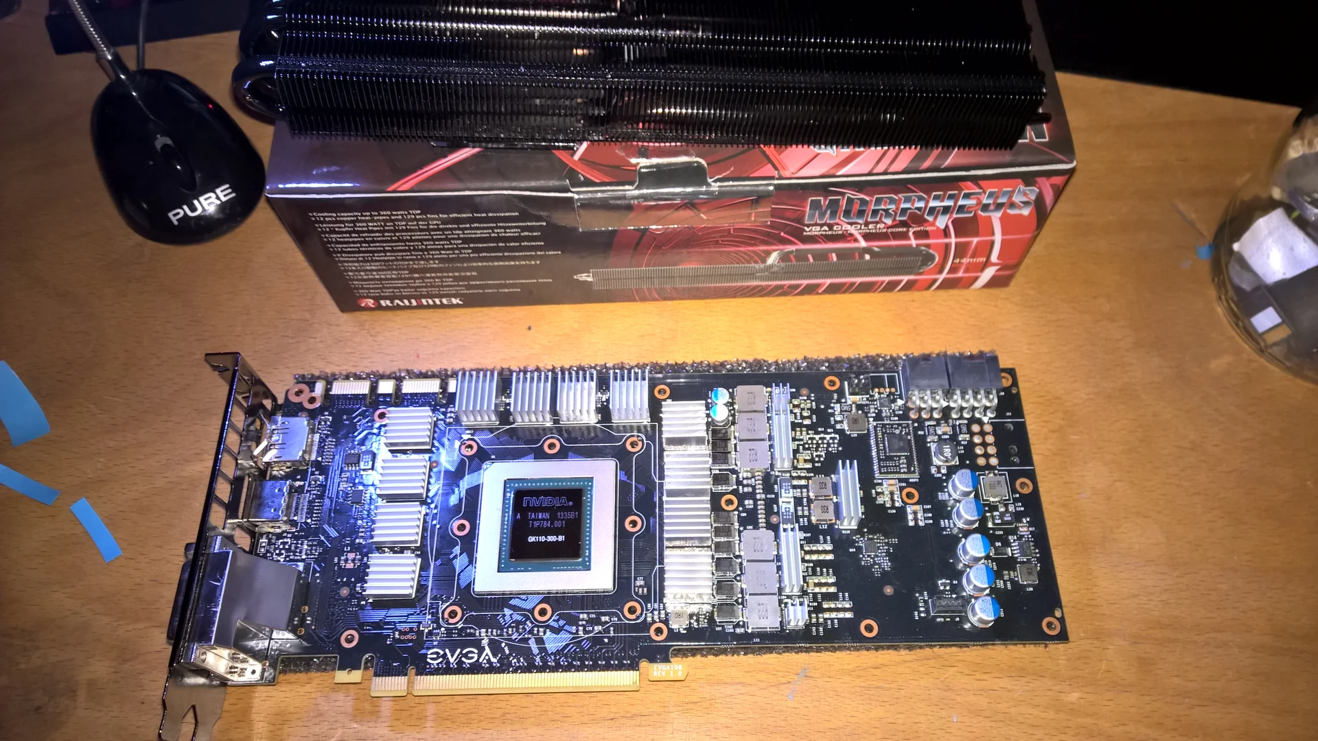 NCASE M1 Mamba Mod: Grafikkartenplatine mit freigelegtem Grafikchip