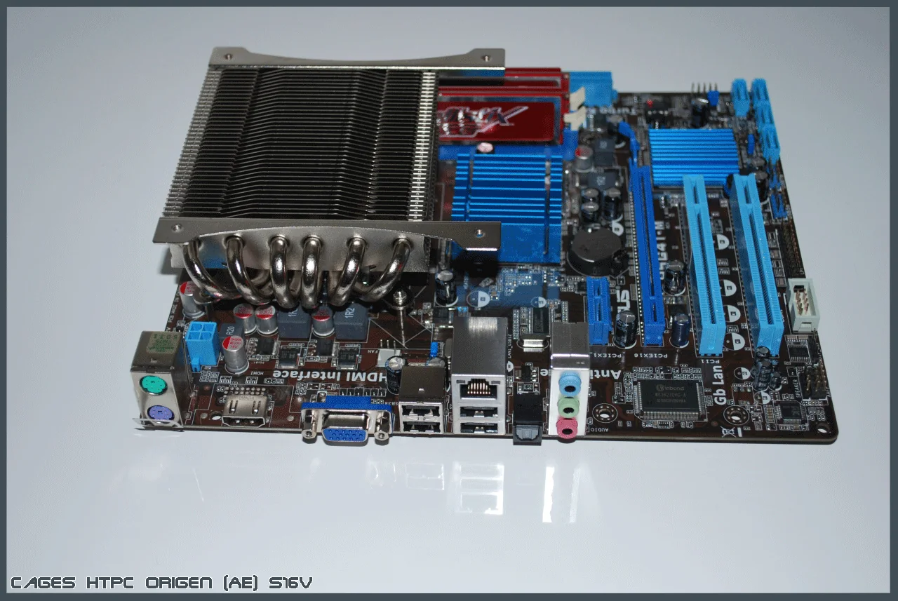 ASUS-Mainboard mit Prolimatech-Samuel-17-Kühler