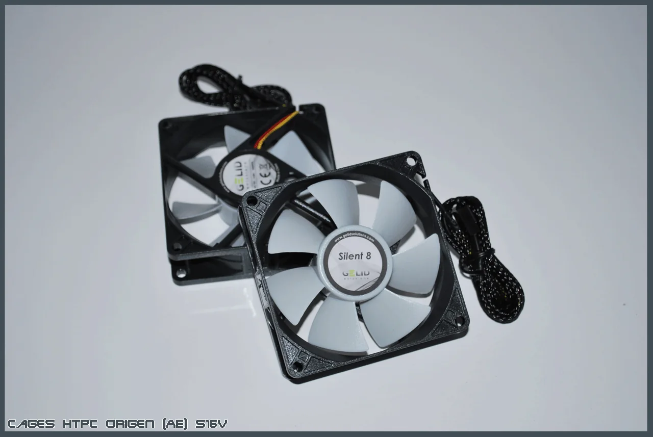 GELID-Gehäuselüfter für den OrigenAE HTPC