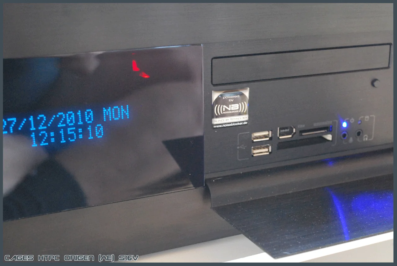 Nahaufnahme des eingeschalteten Frontdisplays