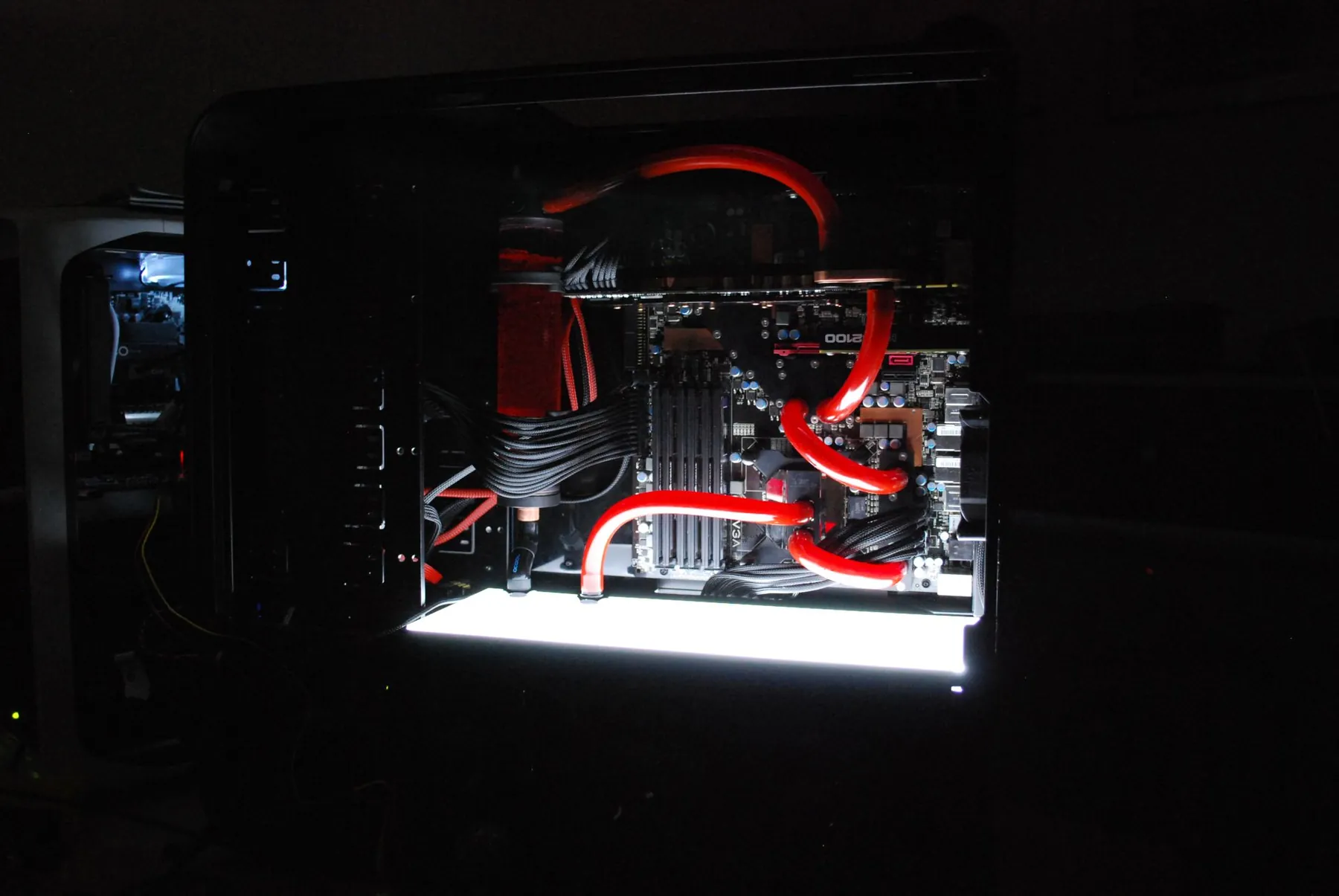 SilverStone TJ07 BloodMod: erster Testlauf: Aufnahme 1
