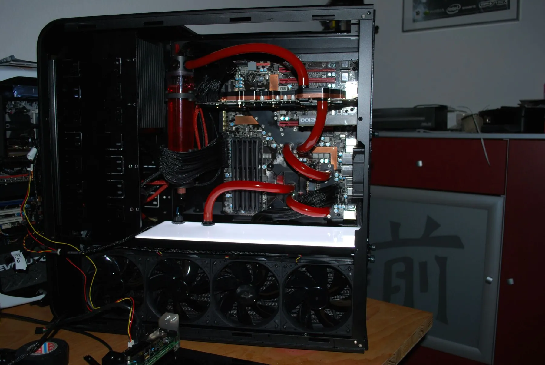 SilverStone TJ07 BloodMod: erster Testlauf: Aufnahme 2